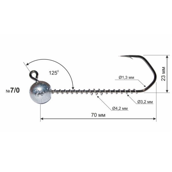 Jig-Konks 125°  Barbarian