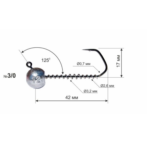 Jig-Konks 125°  Barbarian