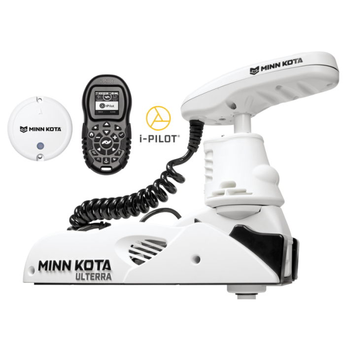 Elektrivöörimootor MINN KOTA Riptide Ulterra-80 iPilot, 60'' jalg, 24V, Bluetooth, valge, merevette