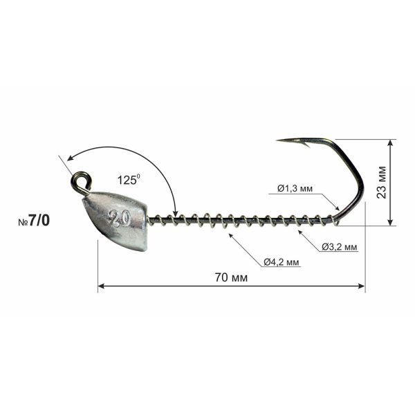 Jig-Konks 125°  Barbarian “Bullet”