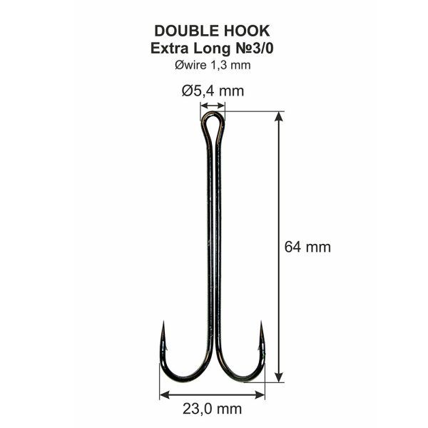 Konks  Double hook Extra Long