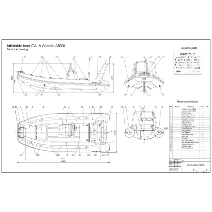 GALA ATLANTIS A500L B+