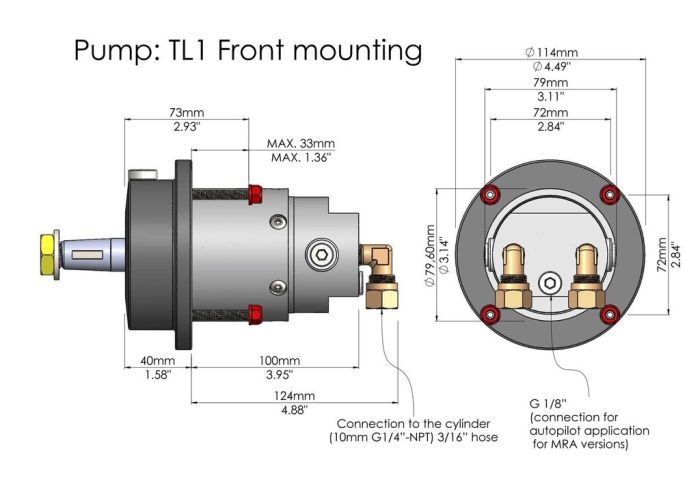 Hüdrorooli komplekt mootorile kuni 115-120 HP