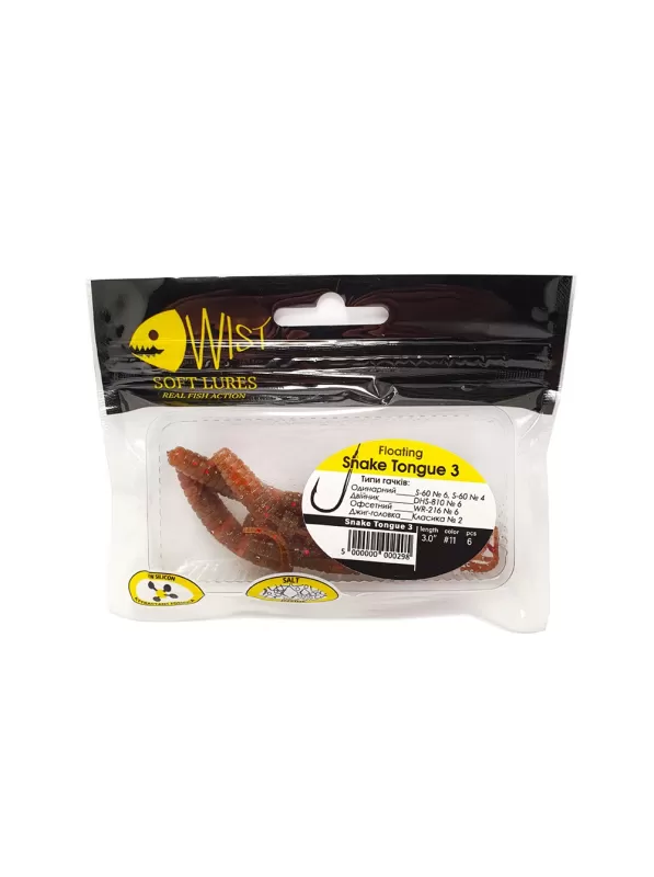 СЛАГ SNAKE TONGUE FLOATING 3" #11 (6 ШТ)