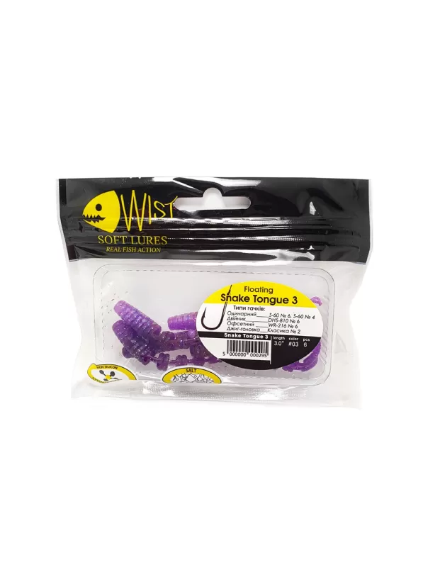 СЛАГ SNAKE TONGUE FLOATING 3" #3 (6 ШТ)