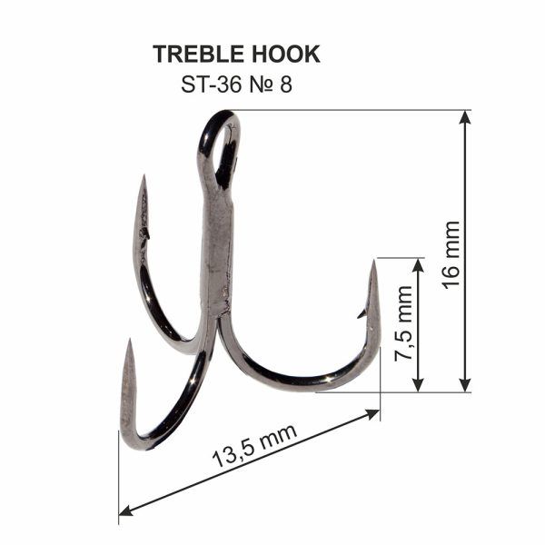 KOLMIKKONKS Treble hook ST-36