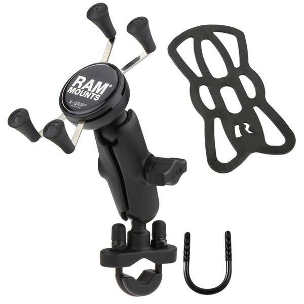 RAM® X-Grip® Phone Mount with Handlebar U-Bolt Base